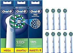 Oral-B Pro Cross Action 9'lu Diş Fırçası Başlığı