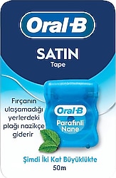 Oral-B Satin Tape Nane Aromalı 50 m Diş İpi