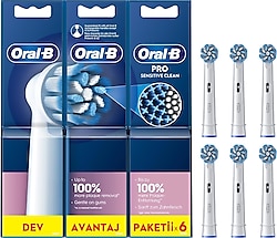 Oral-B Pro Sensitive Clean 6'lı Diş Fırçası Başlığı