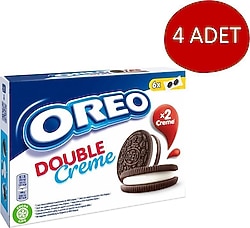 Oreo Duble Kakao Vanilya Aromalı Bisküvi 170 gr 4'lü