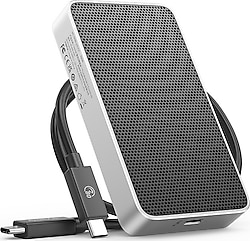 Cooler Master Oracle Air - Carcasa SSD NVME M.2, disipador de calor grande, carcasa de aluminio de doble capa, hasta 1000 MB/s, sin herramientas, compatible con MOLLE, USB 3.2 Gen 2 tipo