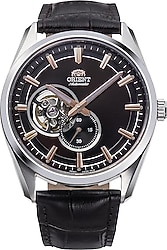 Orient Contemporary Semi-Skeleton RA-AR0005Y30B Deri Kordon Siyah Erkek Kol Saati