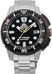 Orient M-Force RA-AC0L01B00B Çelik Kordon Gümüş-Siyah Erkek Kol Saati