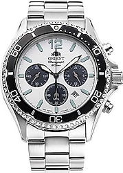 Orient Mako Chronograph Solar RA-TX0203S10B Gümüş Erkek Kol Saati