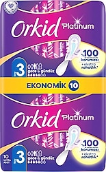 Orkid Platinum Gece & Gündüz 10'lu Hijyenik Ped