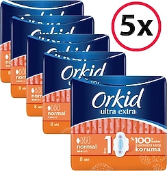 Orkid Ultra Extra Normal Boy 1 Hijyenik Ped 8'li 5 Adet