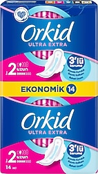 Orkid Ultra Extra Uzun Boy 2 Hijyenik Ped 14'lü