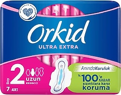 Orkid Ultra Extra Uzun Boy 2 Hijyenik Ped 7'li