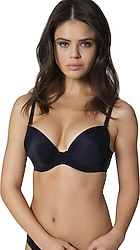Orkide 8350 Siyah Balenli Push Up Sütyen