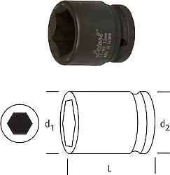 Osaka LN3424 3/4'' 6 Köşe 24 mm Havalı Lokma Anahtar