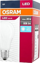 Osram Value Gün Işığı 8.5 W-60 W E27 20'li LED Ampul