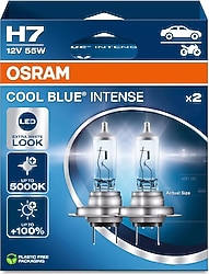 Osram Cool Blue Intense H7 5000K 64210CBN 55 W 2'li Oto Ampul