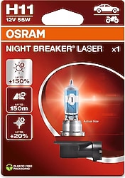 Osram Night Breaker Laser H11 64211NL 55 W Oto Ampul