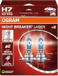 Osram Night Breaker Laser H7 64210NL 55 W 2'li Oto Ampul