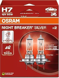 Osram Night Breaker Silver 12V H7 64210NBS 55 W 2'li Oto Ampul