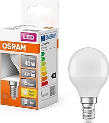 Osram Sarı Işık 4.9 W-40 W E14 LED Ampul