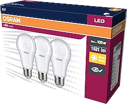 Osram Value Sarı Işık 13 W-100 W E27 3'lü LED Ampul