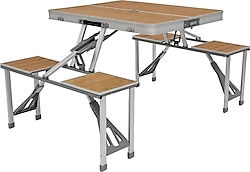 Outwell Dawson 136x67 cm 4 Kişilik Ahşap Kamp Masa Sandalye Takımı