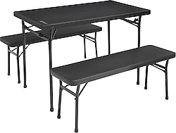 Outwell Pemberton 102x61 cm 4 Kişilik Plastik Kamp Masa Sandalye Takımı