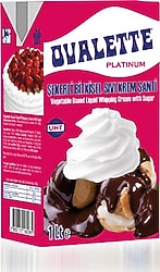 Ovalette Platinum Şekerli Sıvı Krem Şanti 1 lt