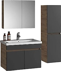 Özceden Çiğdem Lavabolu Boy Dolaplı 80 cm Banyo Seti