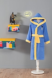 Özdilek Batman Gotham City Lisanslı Kapüşonlu Çocuk Bornoz