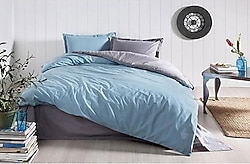 Özdilek Colormix Ranforce Antrasit Petrol Çift Kişilik Nevresim Takımı