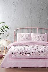 Özdilek Fleur Rose Lastikli Çarşaflı Çift Kişilik Nevresim Takımı