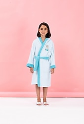 Özdilek Frozen Snowflake Lisanslı Kapüşonlu Çocuk Bornoz