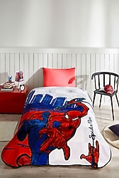 Özdilek Spiderman Blue City Lisanslı 155x215 cm Tek Kişilik Battaniye