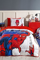 Özdilek Spiderman Blue City Lastikli Çarşaflı Tek Kişilik Uyku Seti