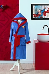 Özdilek Superman Colors Lisanslı Kapüşonlu Çocuk Bornoz
