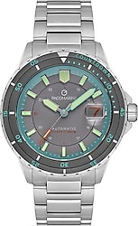 Pacomarine Discovery PM.22153.02 Gri-Turkuaz Erkek Kol Saati