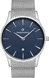 Pacomarine Discovery PM.51192.07 Gümüş-Mavi Erkek Kol Saati