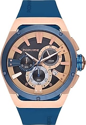 Pacomarine PM.19012.07 Rose Gold-Mavi Erkek Kol Saati