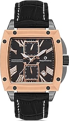Pacomarine Private PM.21011.05 Siyah-Rose Gold Erkek Kol Saati