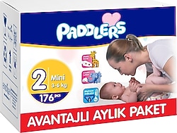 Paddlers 2 Numara Mini 176'lı Bebek Bezi