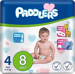 Paddlers 4 Numara Maxi 8'li Bebek Bezi