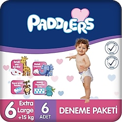 Paddlers 6 Numara X Large 6'lı Bebek Bezi