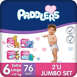 Paddlers 6 Numara X Large 76'lı Bebek Bezi