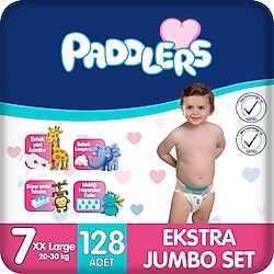 Paddlers 7 Numara XX Large 128'li Bebek Bezi