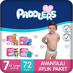 Paddlers 7 Numara XX Large 72'li Bebek Bezi