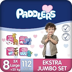 Paddlers 8 Numara XXX Large 112'li Bebek Bezi