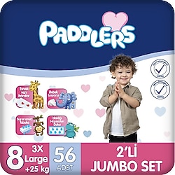 Paddlers 8 Numara XXX Large 56'lı Bebek Bezi