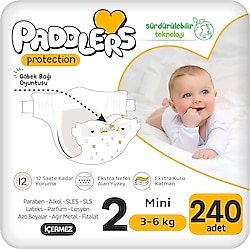 Paddlers Protection 2 Numara Mini 240'lı Bebek Bezi