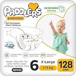 Paddlers Protection 6 Numara X Large 128'li Bebek Bezi