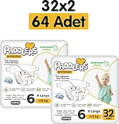 Paddlers Protection 6 Numara X Large 64'lü Bebek Bezi