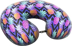 Pafu Visco Ortopedik Ananas Desenli Seyahat Yastığı