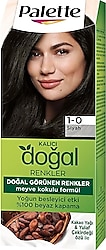 Palette Kalıcı Doğal Renkler 1.0 Siyah Saç Boyası