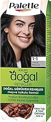 Palette Kalıcı Doğal Renkler 1.1 Gece Mavisi Saç Boyası